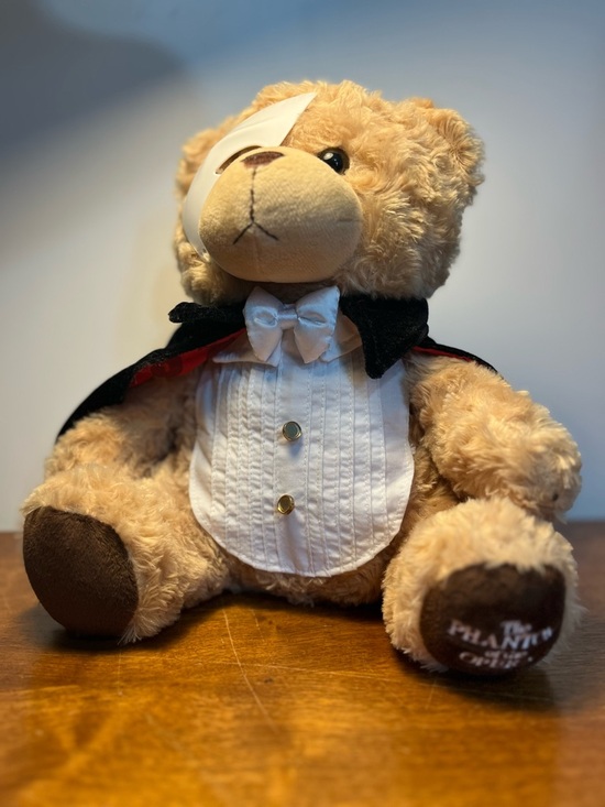 Phantom of the Opera Other - Phantom of the Opera Teddy Bear Plush w/ Mask Cape Tuxedo Broadway Musical